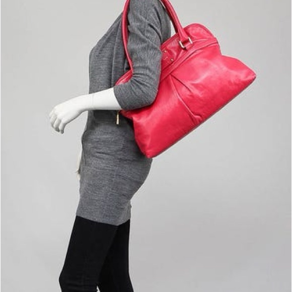 Vintage Marc Jacobs Black Leather Satchel with Gold Accents Palais Royal Jen Bag - Picture 9 of 16